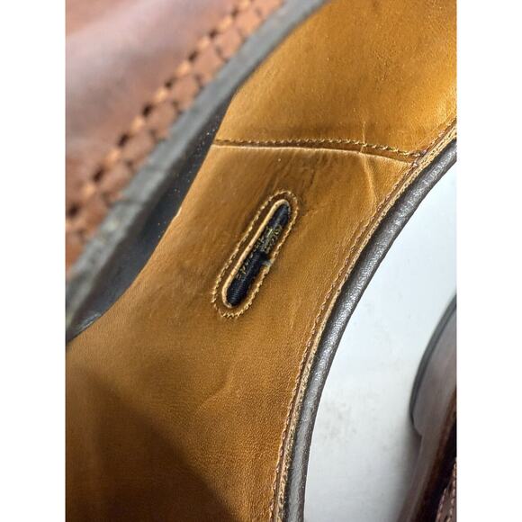 Allen Edmonds Men's Shoe 🇺🇸 Wendell Almond Bicycle-toe Derby 12D Dress Leather - Picture 7 of 12